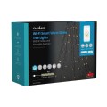 Ghirlanda Luminoasa Decorativa Smart Wi-Fi Nedis, 200 LED-uri, Alb Cald, 10 x 2 m, Android / iOS