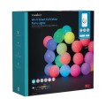 Ghirlanda Luminoasa Decorativa Smart Wi-Fi Nedis, 48 LED-uri, RGB, 10.8 m, 30 mm, Android / iOS