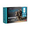 Ghirlanda Luminoasa Decorativa Smart Wi-Fi Nedis, 50 LED-uri, Lumina Alba Calda, 5 m, Android / iOS
