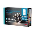 Ghirlanda Luminoasa Decorativa Smart Wi-Fi Nedis, 50 LED-uri, Lumina Alba Calda la Alba Rece, 5 m, Android / iOS