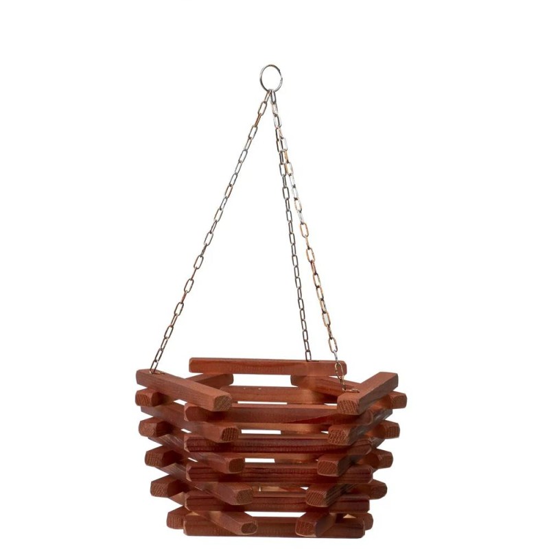Ghiveci de Flori Suspendat, Z Tools, din Lemn, 30 x 15 cm