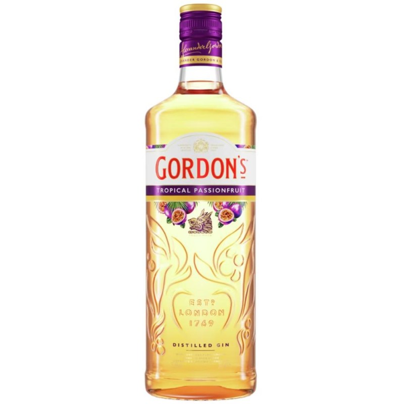 Gin Gordons Tropical Passion Fruit, Alcool 37.5%, 0.7 l