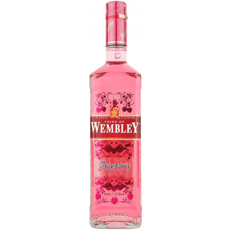 Gin Wembley Strawberry Pink Gin, 37.5% Alcool, 0.7 l