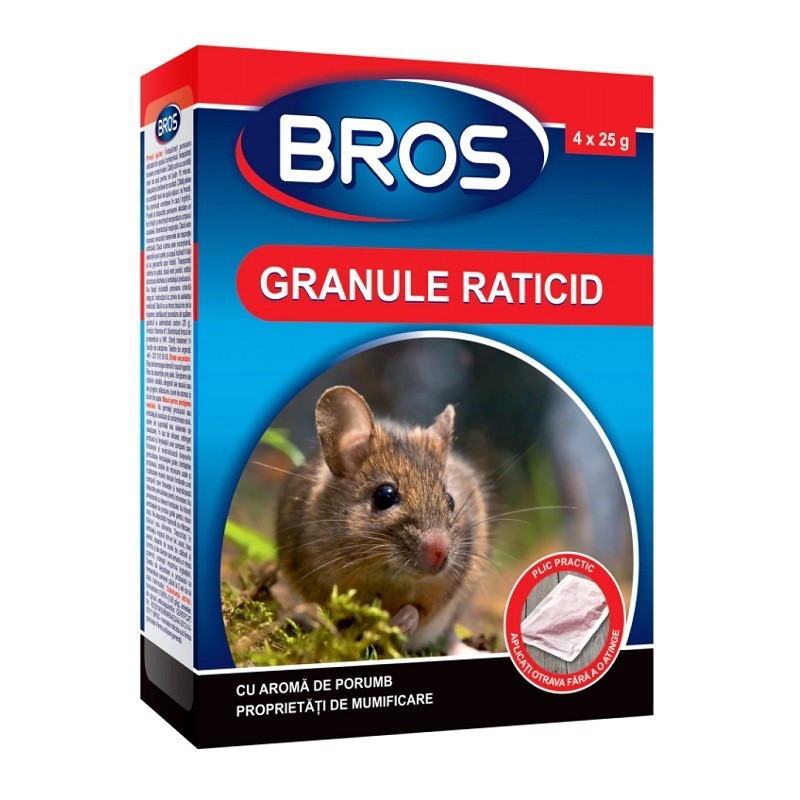 Granule Impotriva Soarecilor si Sobolanilor Bros, 100 g