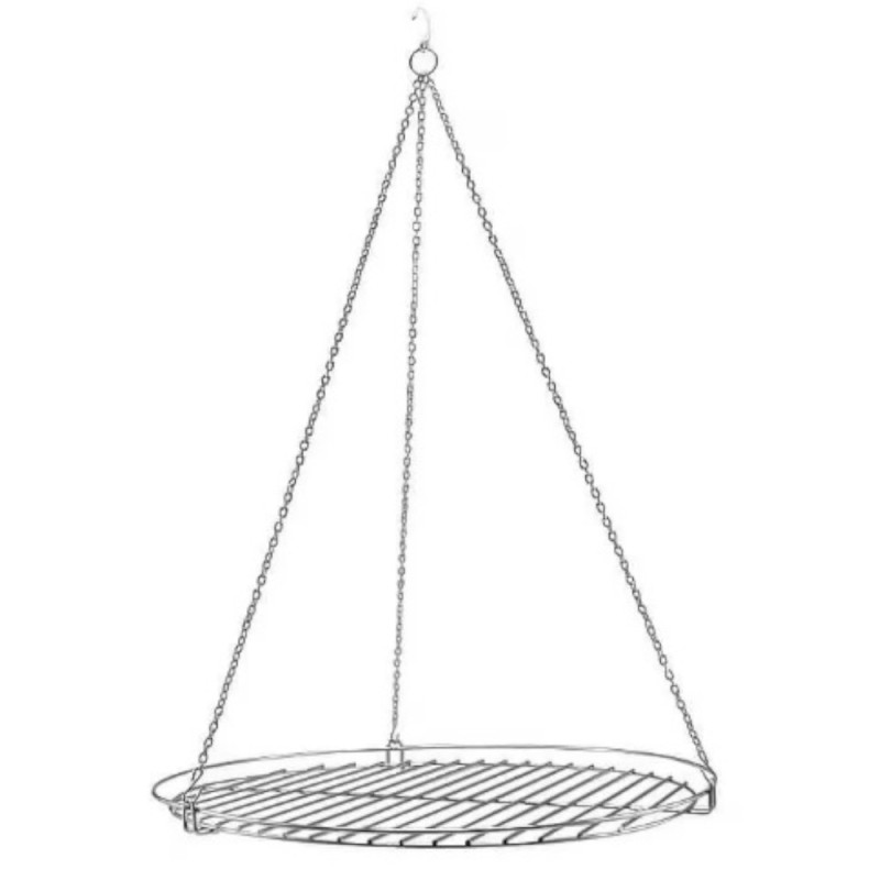 Gratar Cromat Suspendat cu Lant, 60 cm, Perfect Home