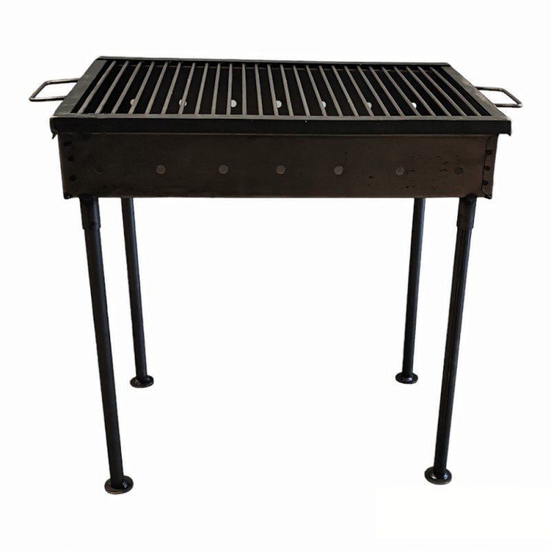 Gratar de Gradina pe Carbuni si Lemne, 40 x 60 cm, Negru, Perfect Home