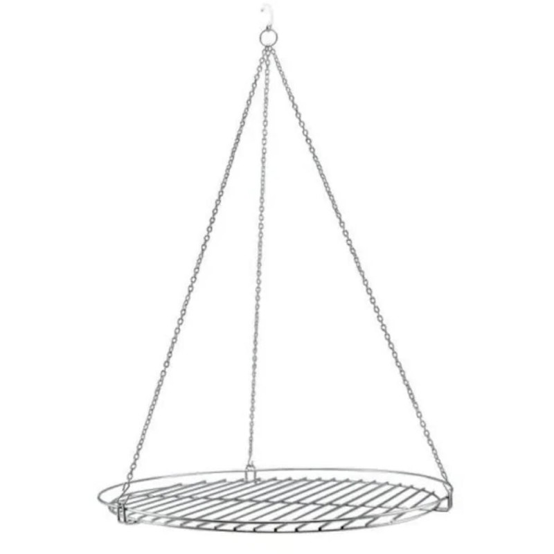 Gratar din Otel Inoxidabil cu Lant, 70 cm, Perfect Home