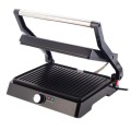 Grill Electric Daewoo DG2500B, 2400 W, Placi Antiaderente, Suprafata de Gatire 29 x 23 cm, Termostat, Negru