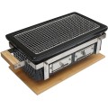 Grill Hibachi Dreptunghiular, Negru Lucios, Perfect Home