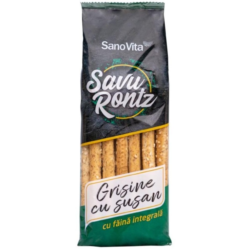 Grisine cu Susan din Faina Integrala de Grau, Sanovita, 50 g
