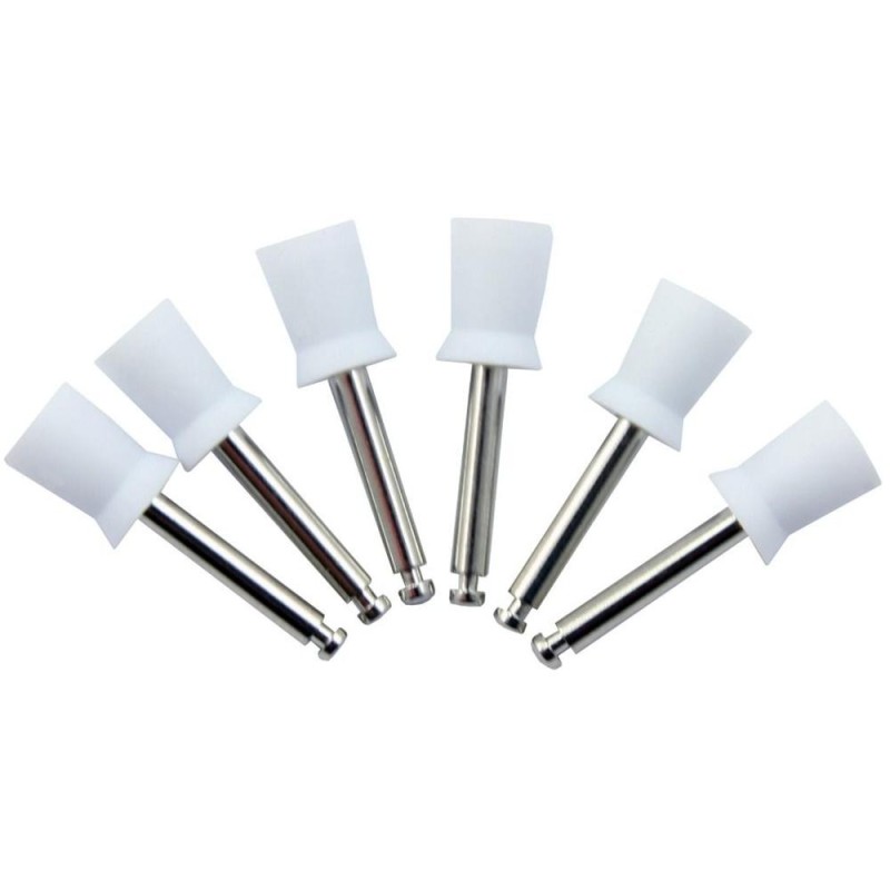 Gume Profiaxie din Cauciuc Sintentic Prima, Forma de Cupa, Marimea M, Albe, 10 Bucati