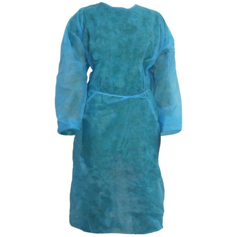 Halat de Unica Folosinta pentru Vizitator, PPSB, Albastru, Marimea L, 10 Bucati