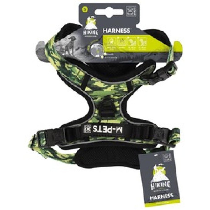 Ham pentru Caini Hiking, Camuflaj Verde, Marime M, M-Pets