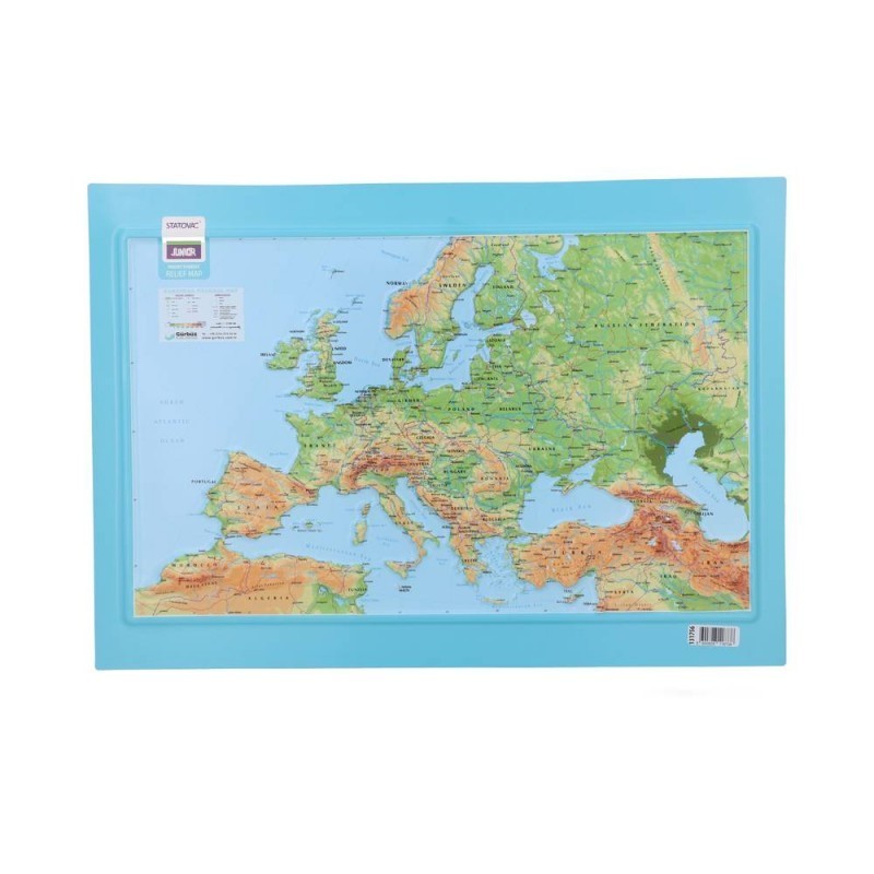 Harta Europei, A3, Plastic 3D, Statovac
