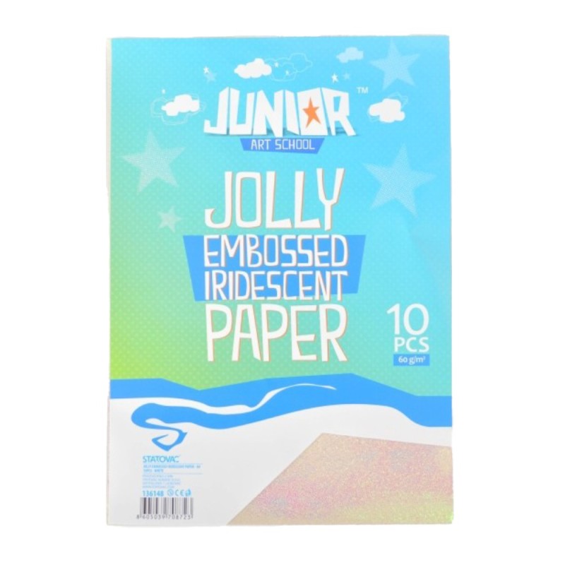 Hartie A4 Embosata Iridiscenta, Alba, 10 Coli, Statovac