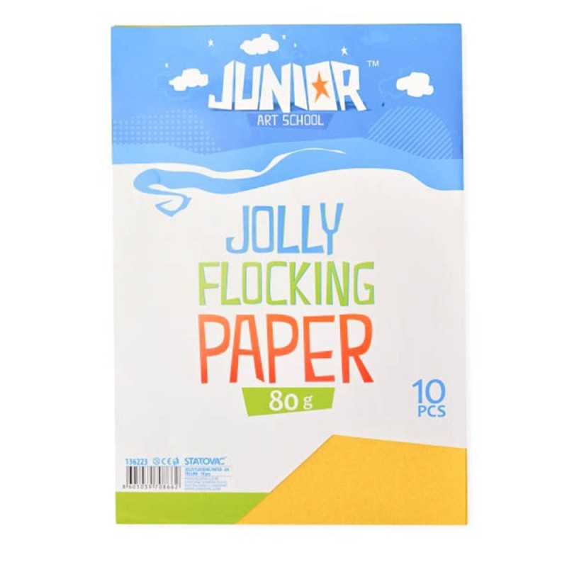 Hartie Catifelata, Galbena, Format A4, 10 Coli, Statovac