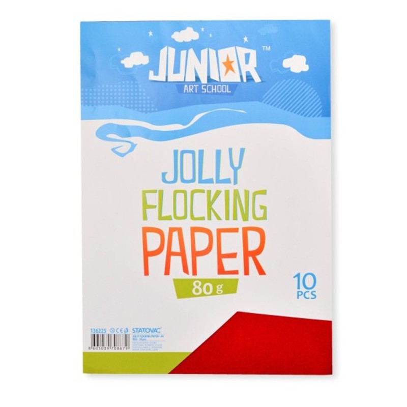 Hartie Catifelata, Rosie, Format A4, 10 Coli, Statovac