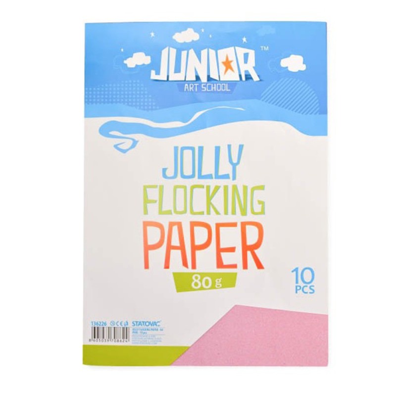 Hartie Catifelata, Roz, Format A4, 10 Coli, Statovac