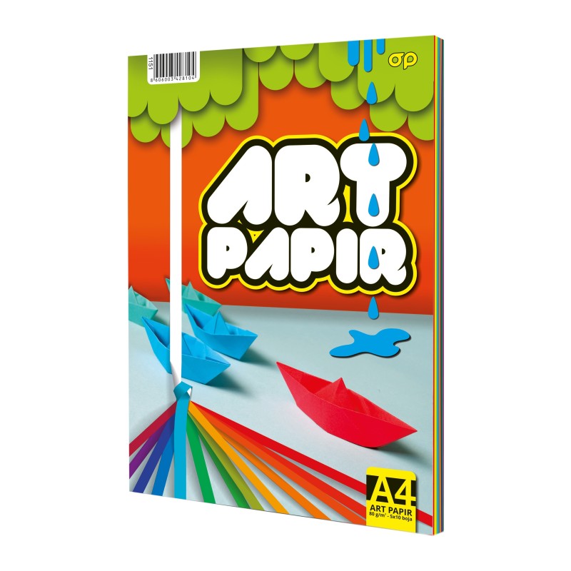 Hartie Colorata Art A4, 5 Culori, 10 Coli / Culoare