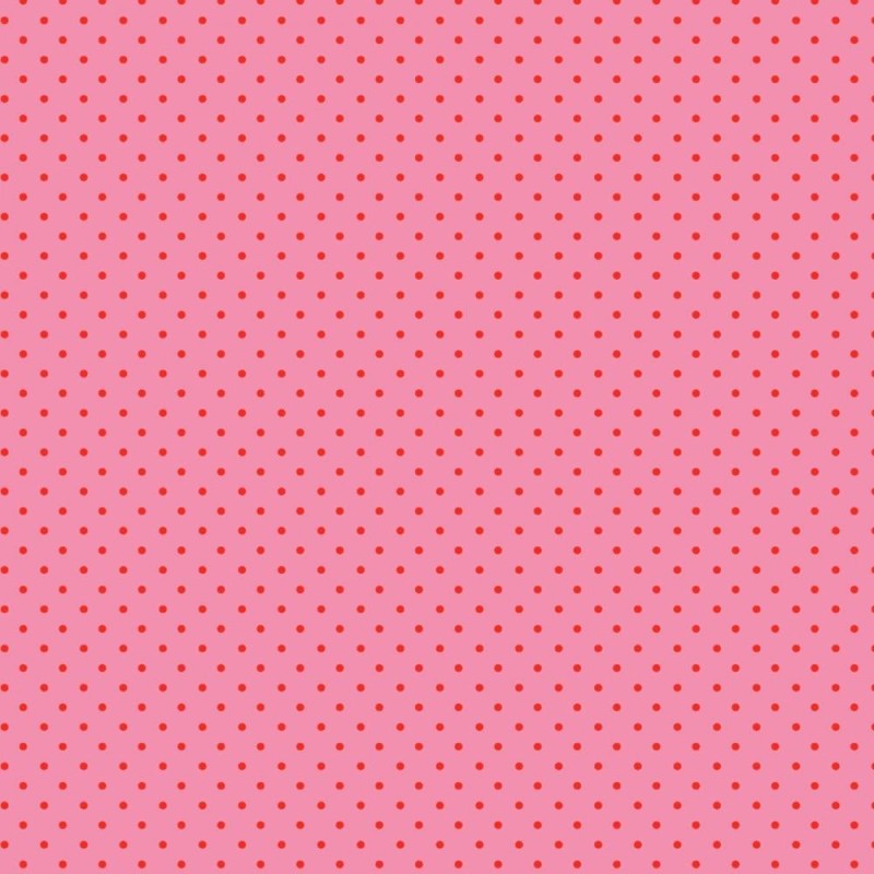 Hartie de Ambalat Cadouri, Roz cu Buline Rosii, 700 mm/250 ml