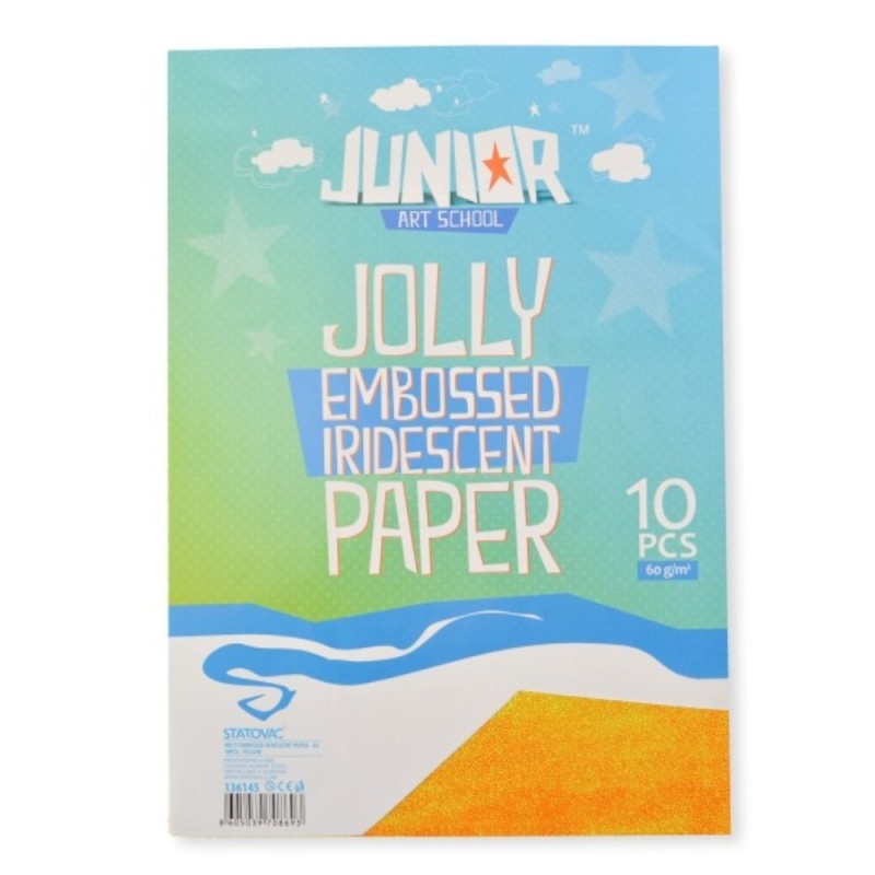 Hartie Embosata Iridiscenta, Galben