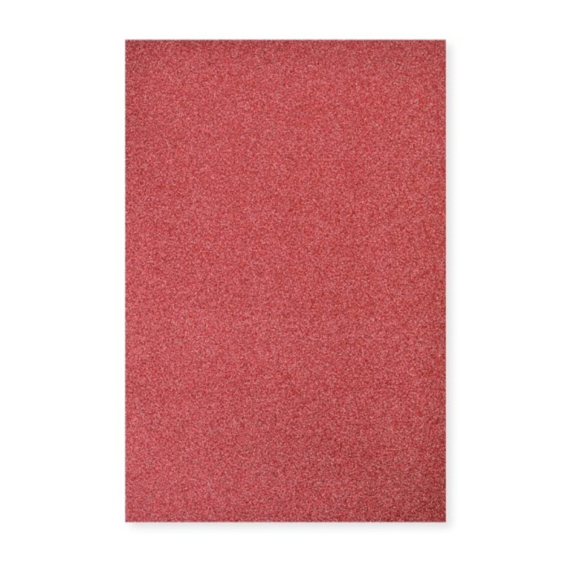 Hartie Glitter Autoadeziva, Rosu, Format A4, 10 Coli, Statovac