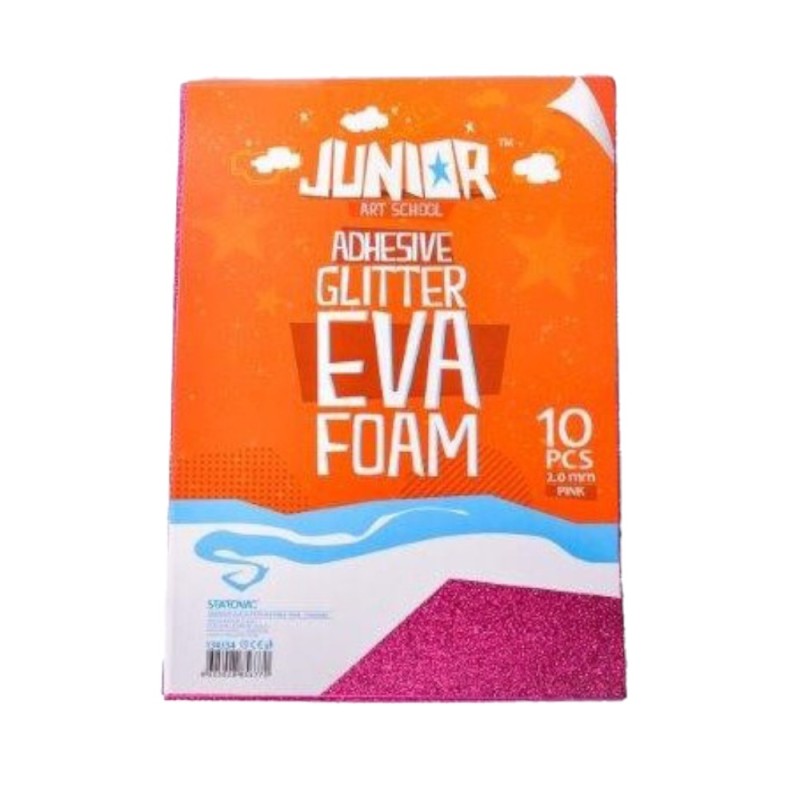 Hartie Gumata Autoadeziva, Statovac, cu Glitter, A4, Roz