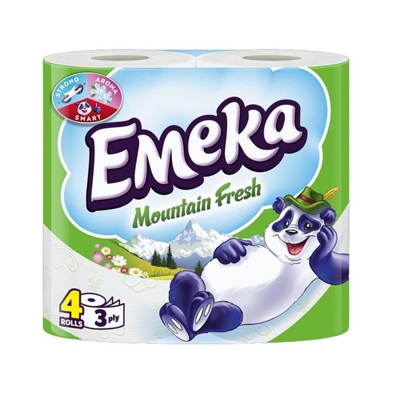 Hartie Igienica Emeka Mountain Fresh 3 Straturi 4 Role