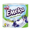Hartie Igienica Emeka Mountain Fresh 3 Straturi 4 Role