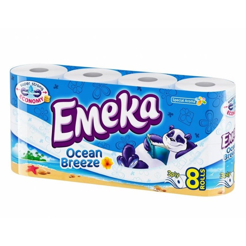Hartie Igienica Emeka Ocean Breeze 3 Straturi 8 Role