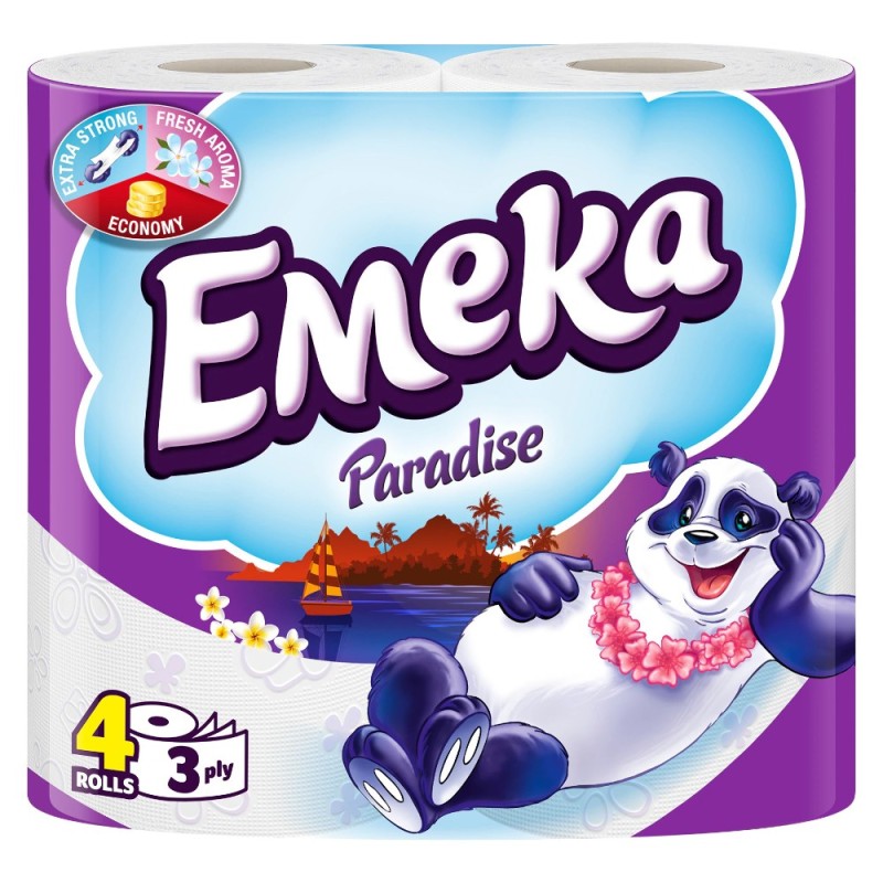 Hartie Igienica Emeka Paradise, 3 Straturi, 4 Role