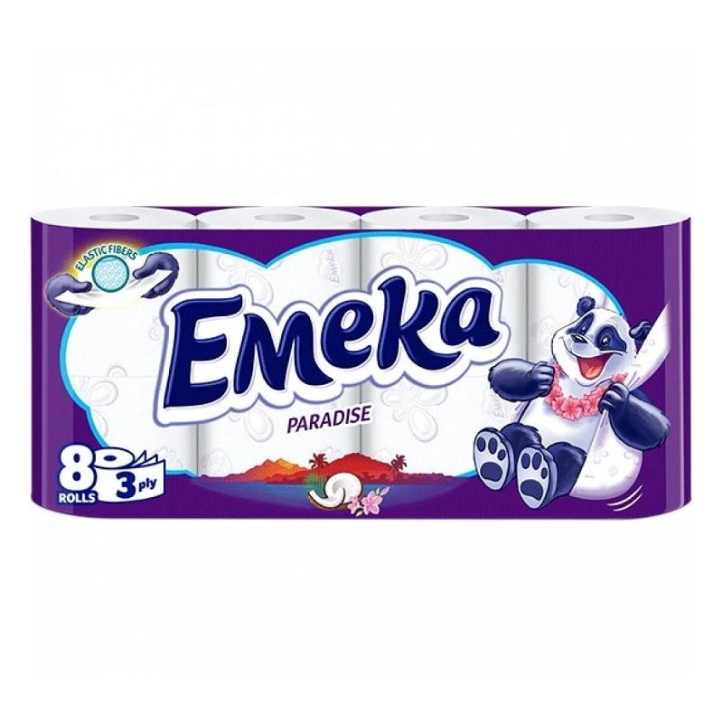 Hartie Igienica Emeka Paradise 3 Straturi 8 Role