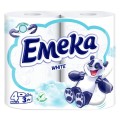 Hartie Igienica Emeka White 3 Straturi 4 Role