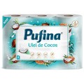Hartie Igienica Lux, 4 Straturi, Parfum de Cocos, Pufina, 6 Role