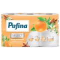 Hartie Igienica Lux, 4 Straturi, Parfum de Portocala si Scortisoara, Pufina, 6 Role