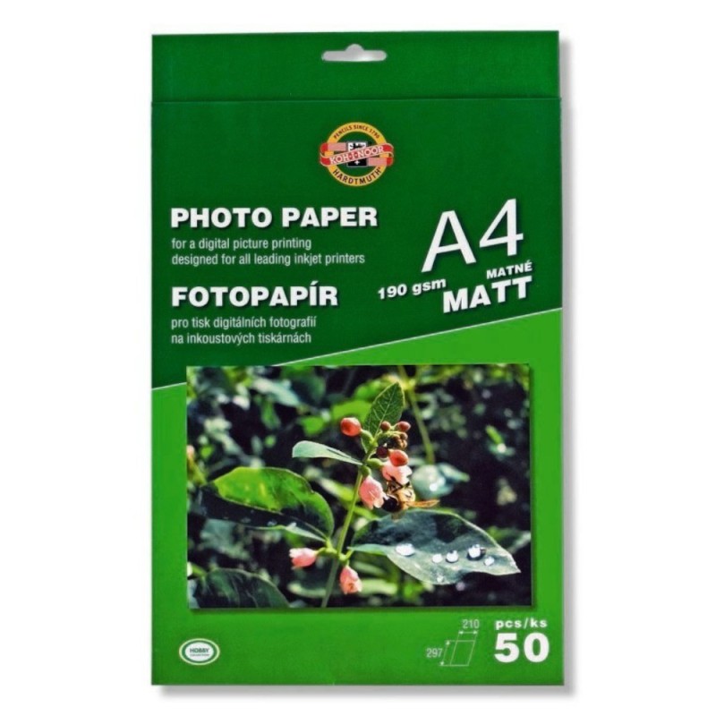 Hartie Mata pentru Fotografii, Format A4, 190 g, 50 Bucati