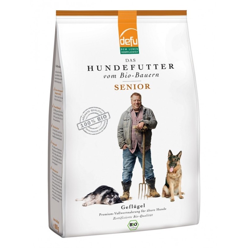 Hrana BIO Uscata pentru Caini Senior, Pasare 800 g, Defu