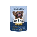 Hrana Caini Club 4 Paws, Premium Plus, Rase Mici, Bucati cu Vita si Legume in Sos, 85 g