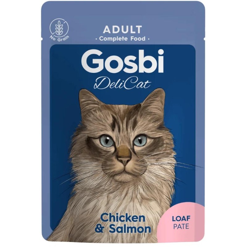Hrana Caini Gosbi Delicat Adult, Pui si Somon, Rulada, 70 g