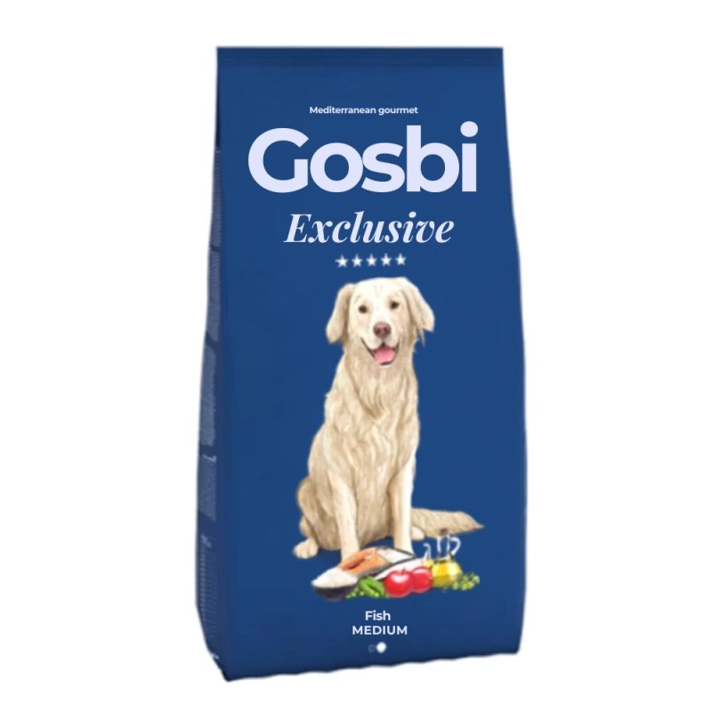 Hrana Caini Gosbi Exclusive Grain Free Adult Fish Medium, 12 kg