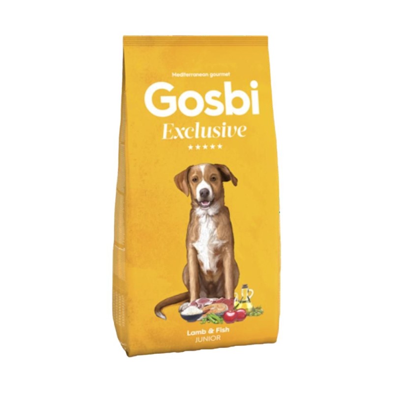 Hrana Caini Gosbi Exclusive Junior, Miel si Peste, 12 kg