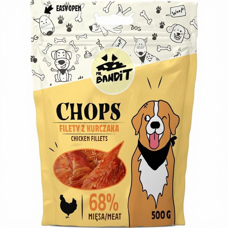 Hrana Caini Mr. Bandit Chops, File de Pui, 500 g