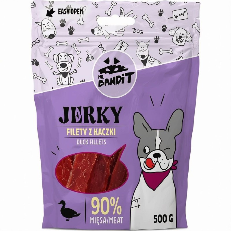Hrana Caini Mr. Bandit Jerky, File de Rata, 80 g