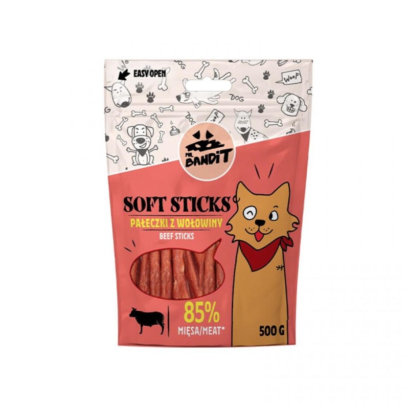 Hrana Caini Mr. Bandit Soft Sticks, Batoane de Vita, 500 g
