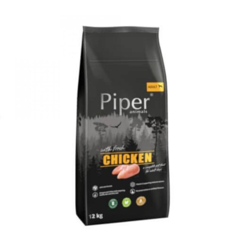 Hrana Caini Piper Adult, Pui, Sac 12 kg