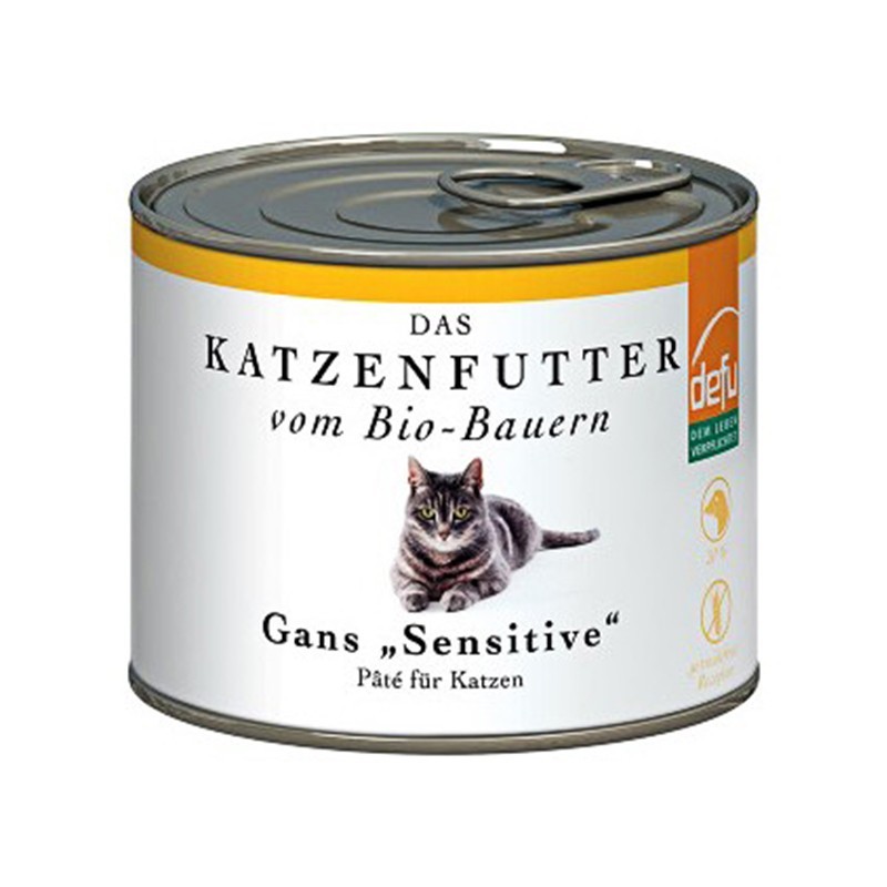 Hrana pentru Pisici, Pate cu Gasca Bio, 200g Defu