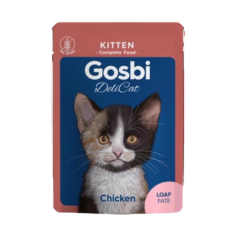 Hrana Pisici Gosbi Delicat Kitten, Rulada Pui, 70 g