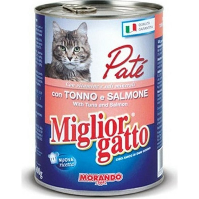 Hrana Pisici Pate Ton si Somon, Conserva, Migliorgatto Clasic, 400 g