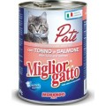 Hrana Pisici Pate Ton si Somon, Conserva, Migliorgatto Clasic, 400 g