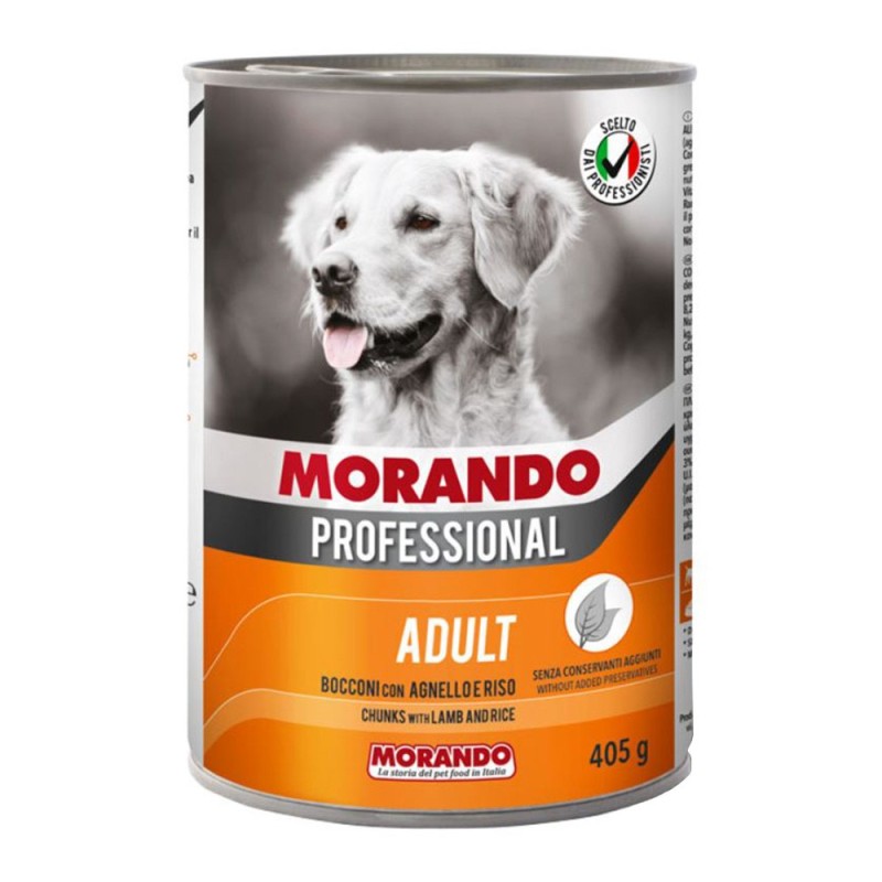 Hrana Umeda Caini, Adult, Morando Professional, Bucati cu Miel si Orez, Conserva 405 g